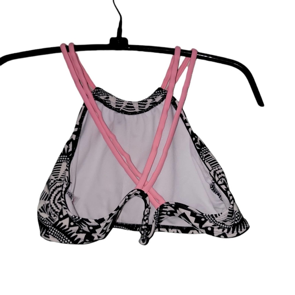 Xhilaration Boho High Neck Criss Cross Back Bikini Top Sz M - Picture 2 of 7